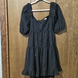 Velvet Black Elegant Dress